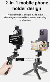 Phone Teleprompter for Video Creators - Desktop & Handheld Prompting Stand for Live Streams & Recording - Lxvita