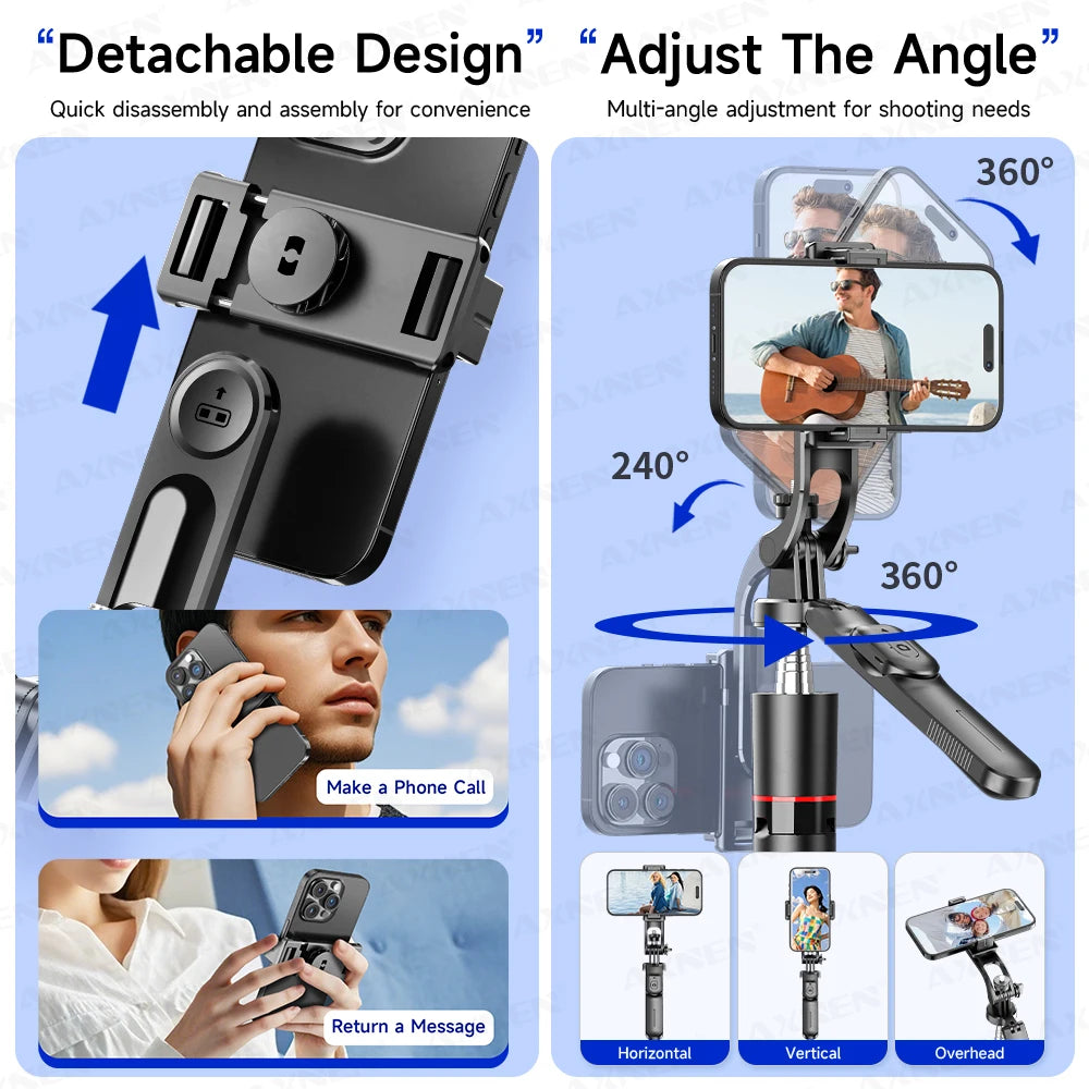 All-in-One Creator Kit: 67" Extendable Selfie Stick Tripod with Bluetooth Remote - Lxvita