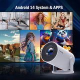 Magcubic HY300 Pro Smart Projector: 4K Android 14, Wi-Fi 6, 290 ANSI, Outdoor Portable - Lxvita