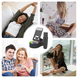 All-in-One Phone Stand with Wireless Speaker, LED Lights & Karaoke Microphone