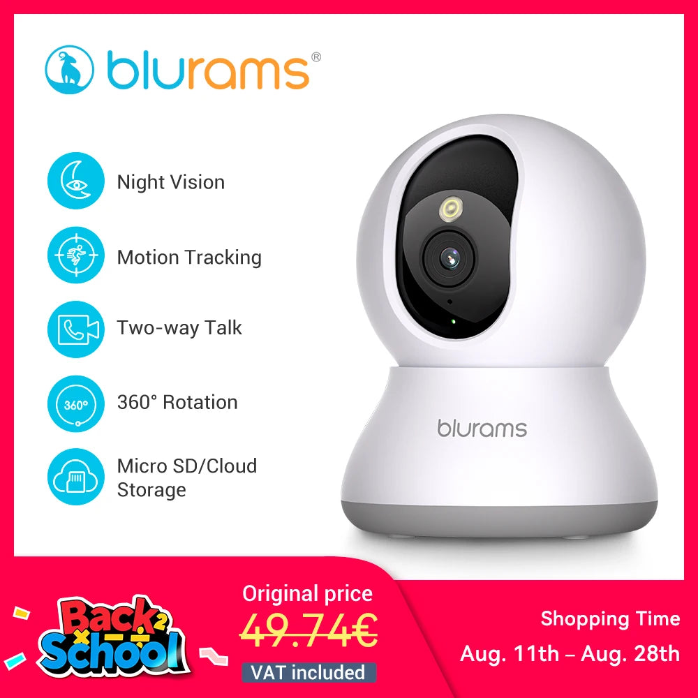 BoyKeep A31 2K Pan-Tilt Pet Camera: 360° View with Motion Tracking & 2-Way Audio - Lxvita