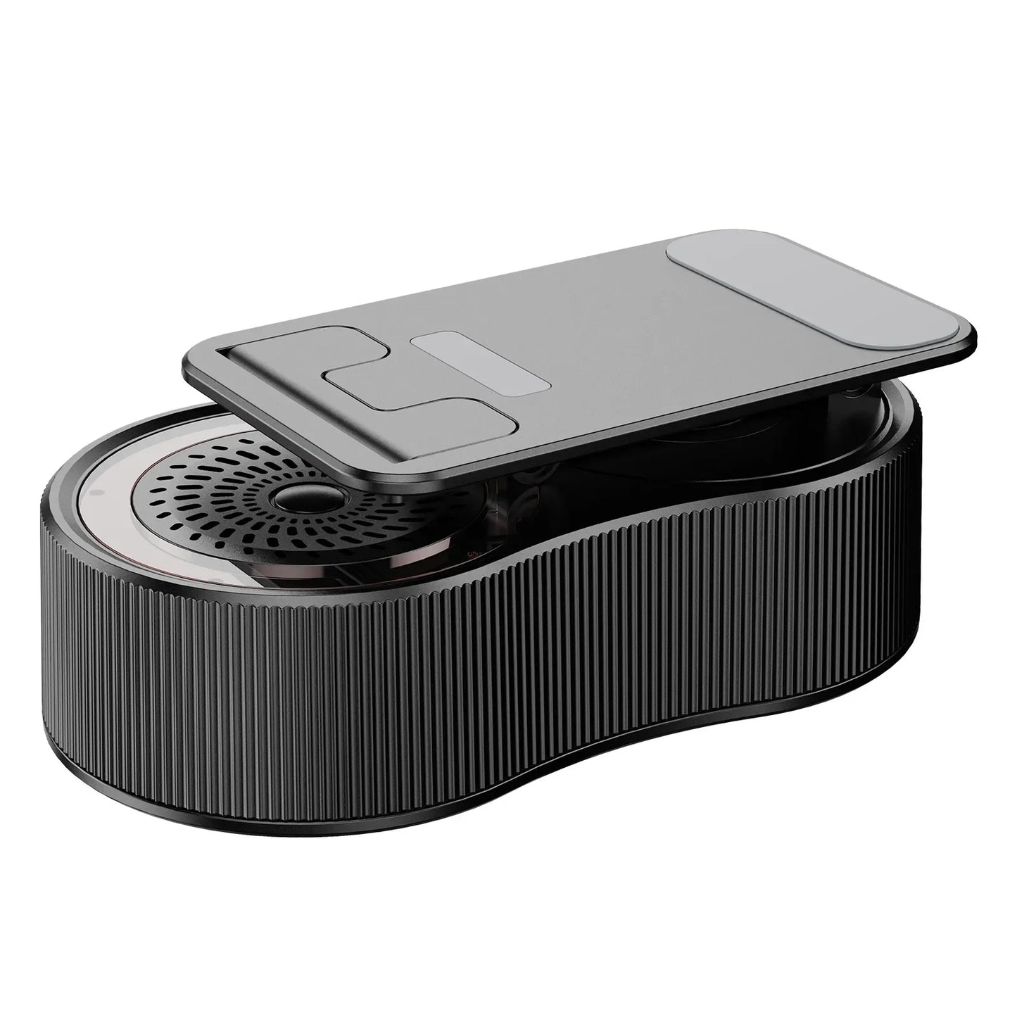 Multi-Functional Rotating Bluetooth Speaker Stand with RGB Lighting & Power Bank Function