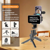 Phone Teleprompter for Video Creators - Desktop & Handheld Prompting Stand for Live Streams & Recording - Lxvita