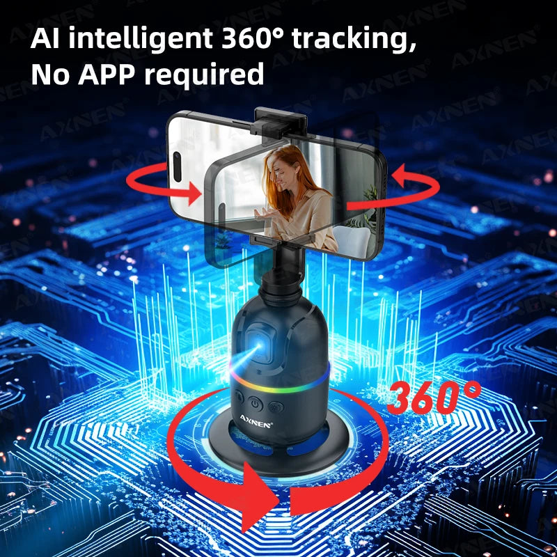 AXNEN P03: The Creator's Auto-Cameraman | AI Face Tracking Desktop Gimbal for Hands-Free Recording - Lxvita