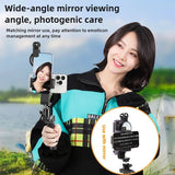 Phone Teleprompter for Video Creators - Desktop & Handheld Prompting Stand for Live Streams & Recording - Lxvita