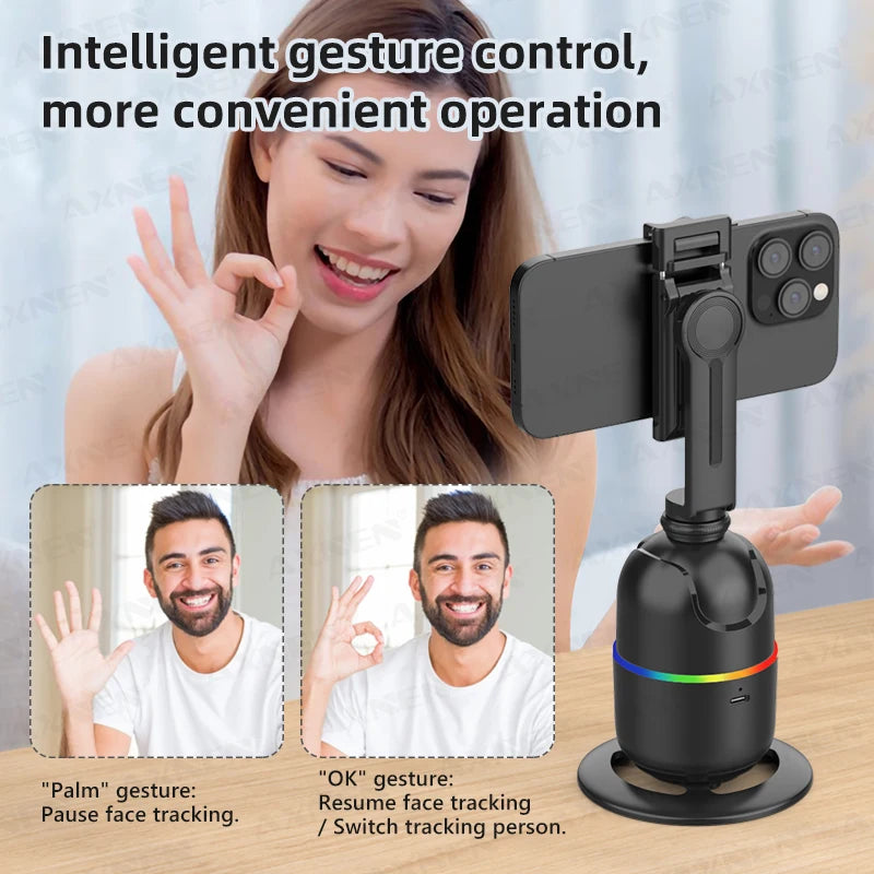 AXNEN P03: The Creator's Auto-Cameraman | AI Face Tracking Desktop Gimbal for Hands-Free Recording - Lxvita