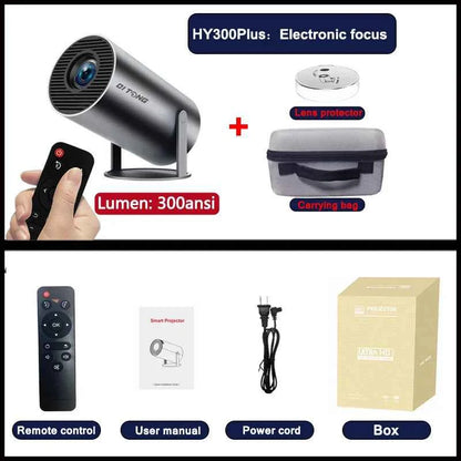HY300 Plus | Android Smart Mini Projector with WiFi & Bluetooth