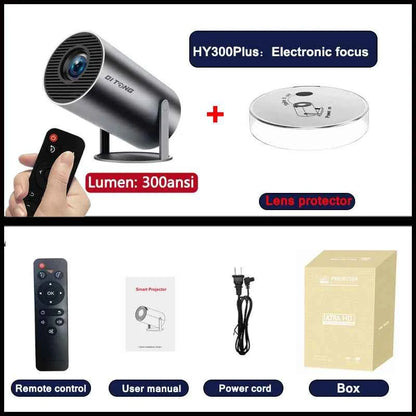 HY300 Plus | Android Smart Mini Projector with WiFi & Bluetooth