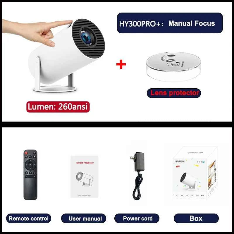 HY300 Plus | Android Smart Mini Projector with WiFi & Bluetooth