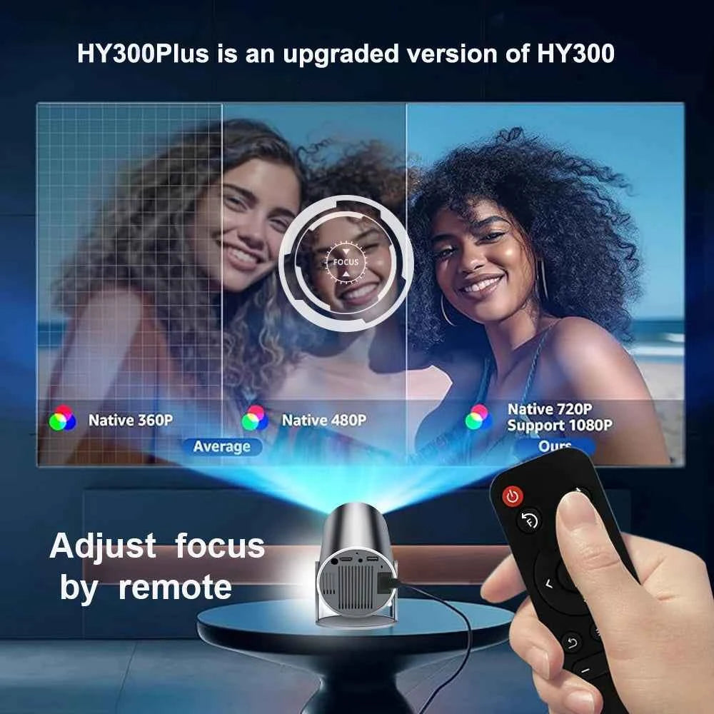 HY300 Plus | Android Smart Mini Projector with WiFi & Bluetooth