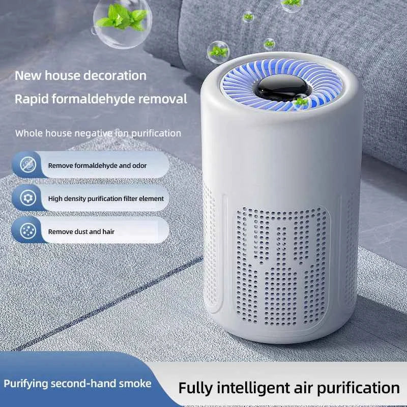 PureBreeze Mini | Advanced Desktop Air Purifier with HEPA & Negative Ion Technology