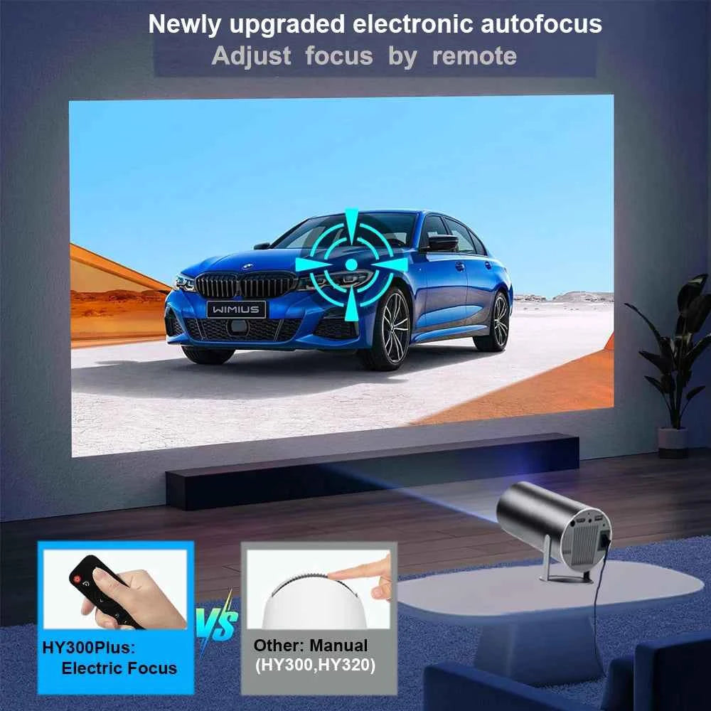 HY300 Plus | Android Smart Mini Projector with WiFi & Bluetooth