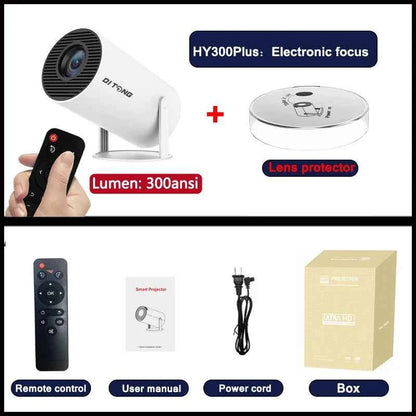 HY300 Plus | Android Smart Mini Projector with WiFi & Bluetooth