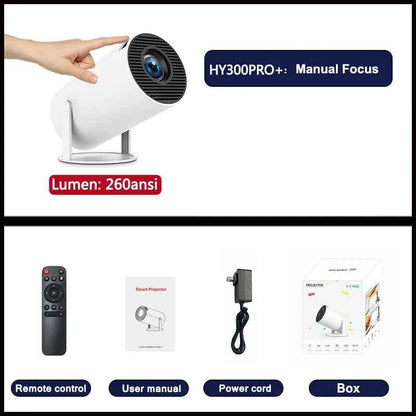 HY300 Plus | Android Smart Mini Projector with WiFi & Bluetooth